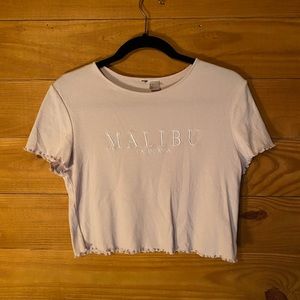 Lavender Malibu Cropped Shirt